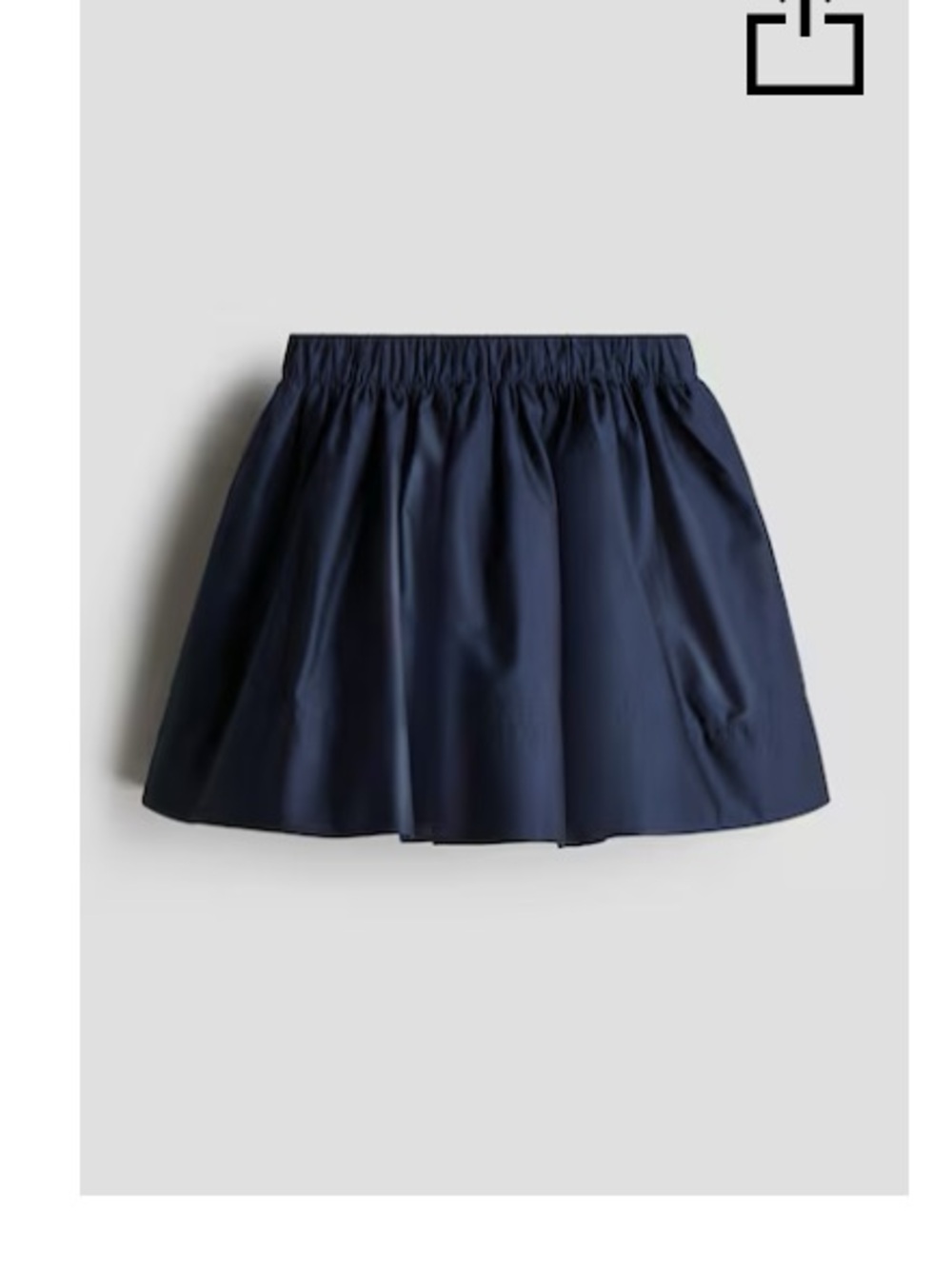 H&M Navy Gathered Girls' Skirt
